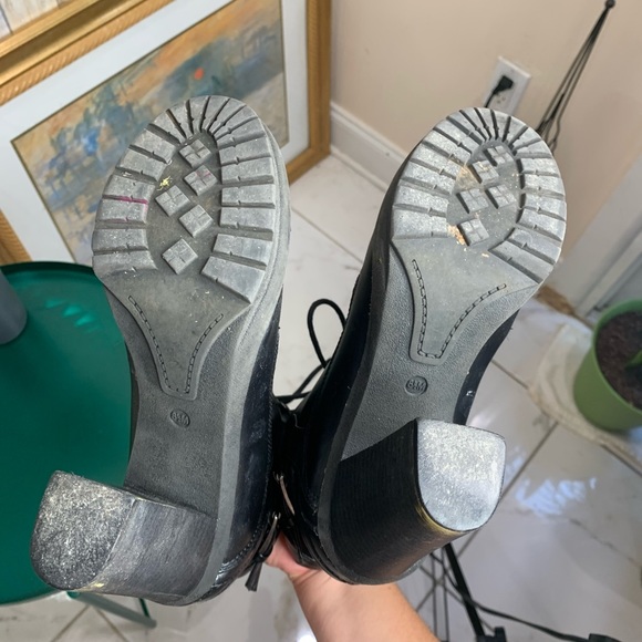 G by Guess Black ‘Gogi’ Heeled Lace Up Boot - Picture 5 of 6